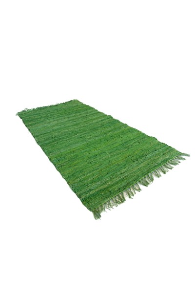 FLAT LEATHER GREEN