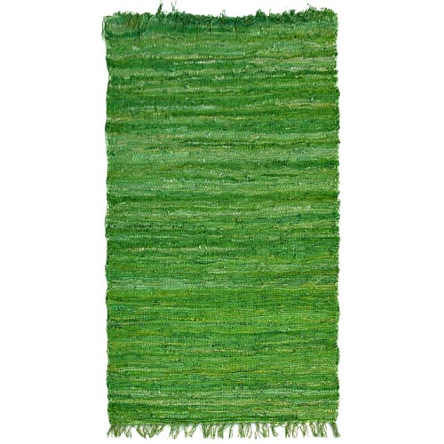 FLAT LEATHER GREEN